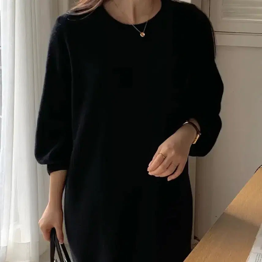 [BUNJANG] With Yoon Holgarment Knit Long Dress / 위드윤 홀가먼트 니트 롱 원피스