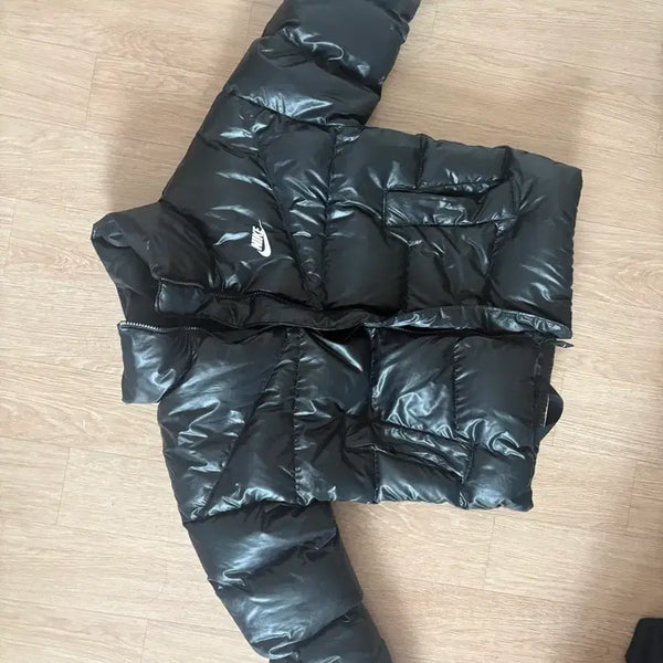 [BUNJANG] Nike Therma-FIT Short Padded Jacket Black / 나이키 숏 패딩 블랙 써마핏