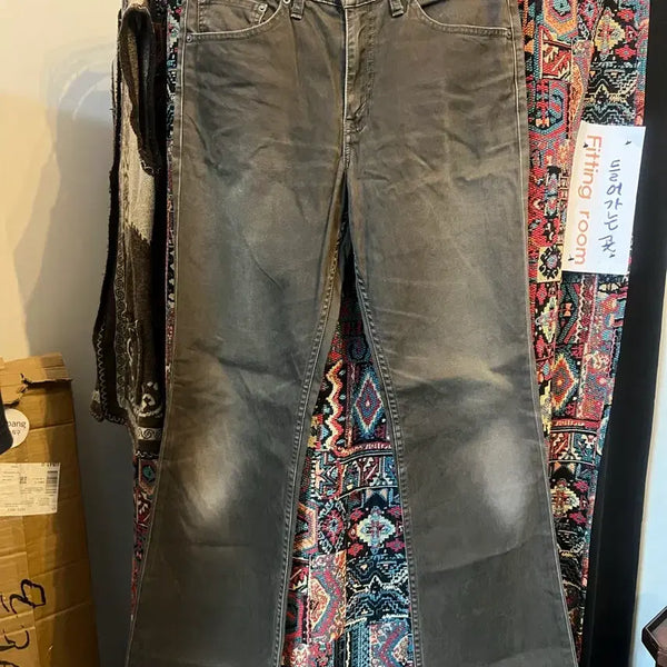 [BUNJANG] Levi's 517 Dark Brown Washed Cotton Jeans (W33) / 00s리바이스 517 다크브라운 워싱코튼진 w33