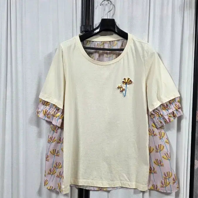 [BUNJANG] Asymmetrical Short Sleeve T-Shirt (Size 55-66) / 고급스러운언발란스반팔티셔츠(55-66)