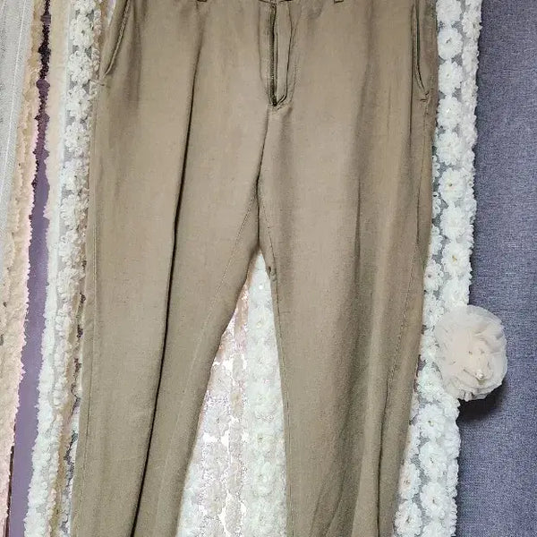 [BUNJANG] Polo Ralph Lauren Men's Linen Cotton Blend Slacks Pants / 폴로랄프로렌남자린넨면바지슬랙스