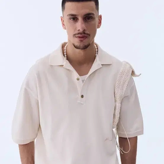 [BUNJANG] RECTO Pigment Polo T-Shirt Cream S / 렉토 피그먼트 폴로티 크림 S 판매