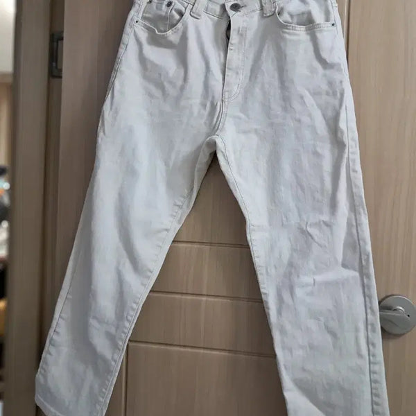 [BUNJANG] Unisex Cotton Pants / 화이트 면바지