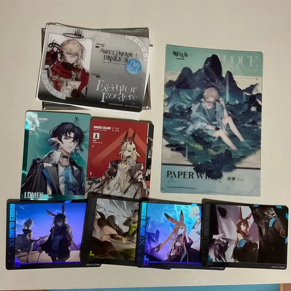 [BUNJANG] Arknights Executor Il Siracusano ID Card, Enforcer Swimsuit Skin Transparent Card, Kal'tsit Card Set / 명일방주 명방 이그제큐터 이격 익제 라테라노 콜캎 ID카드, 인포서 스킨 투명카드, 카유카드 판매