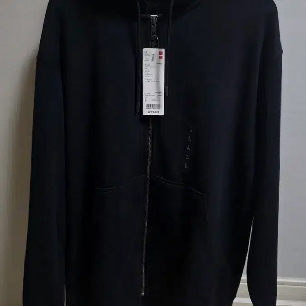 [BUNJANG] Uniqlo Hooded Zip-Up Jacket Black L / 유니클로 후드집업 블랙 L사이즈