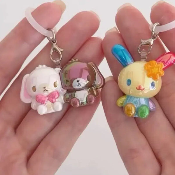 [BUNJANG] Sanrio Usahana Bonbon New 3-Type Sticker Set / 산리오 우사하나 봉봉 신상 3종 스티커 세트 메지루시 가챠 다꾸 문구 고전