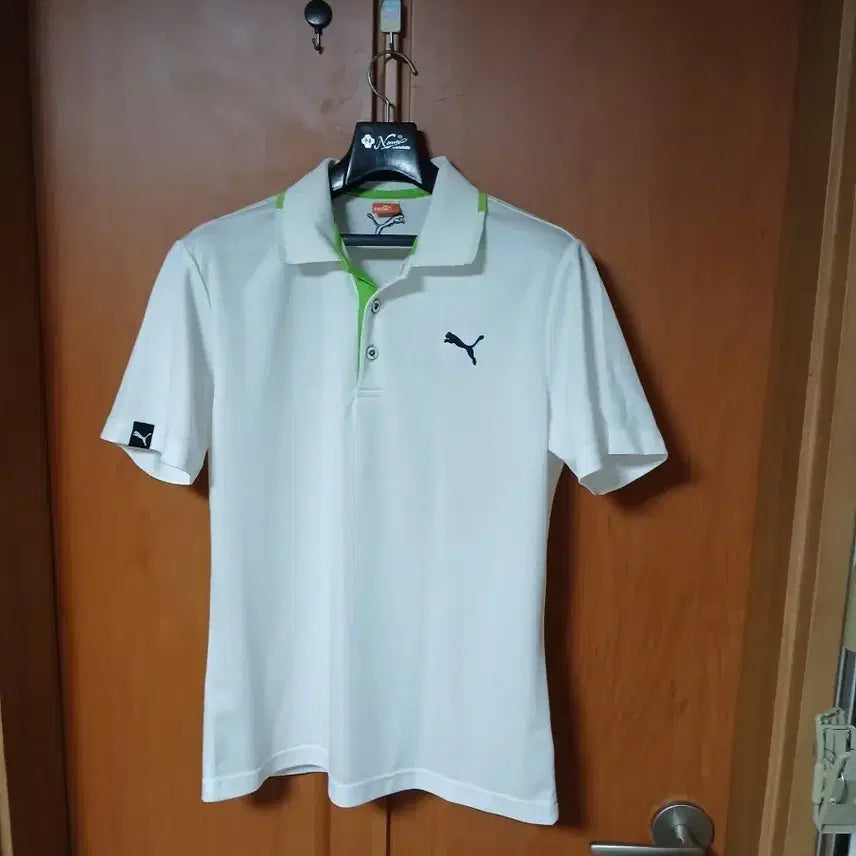 [BUNJANG] Puma Golf Short-Sleeve Polo Shirt White / 퓨마 골프웨어 반팔 카라티 화이트