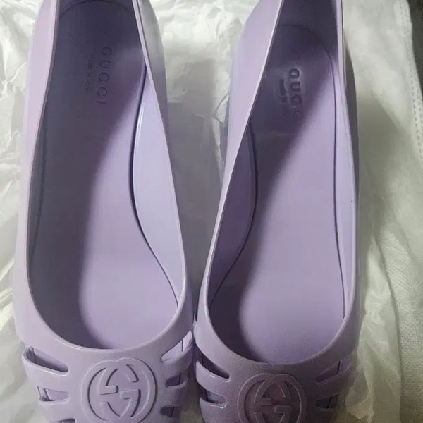 [BUNJANG] Gucci Lavender Jelly Material Sandals / 구찌 샌들 라벤더