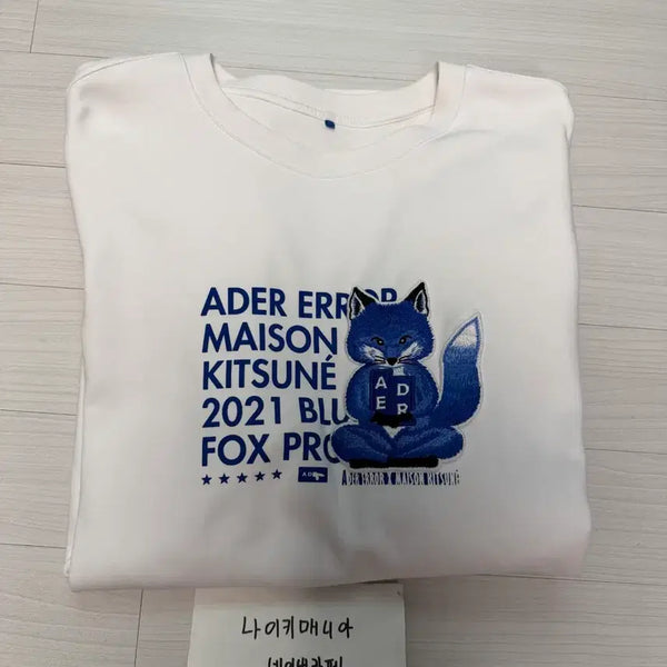 [BUNJANG] Maison Kitsuné x ADER Error Meditation Fox T-shirt White / [A3] 메종 키츠네 x 아더에러 메디테이션 폭스 티셔츠 화이트