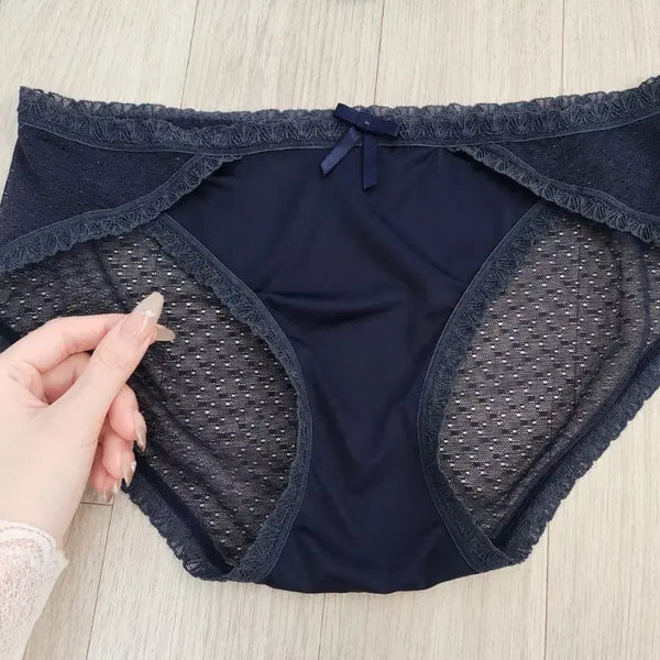 [BUNJANG] Navy Ribbon Women's Panties (Used, Size M) / 네이비 리본 여성팬티- 중고