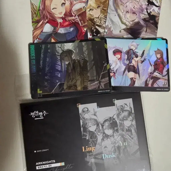 [BUNJANG] Arknights Popup Skin Collection Card Wei Sjyi + Kaiyu Card Bundle Set / 명일방주 팝업 스킨 컬렉션 카드 위 시 링 + 카유카드 판매
