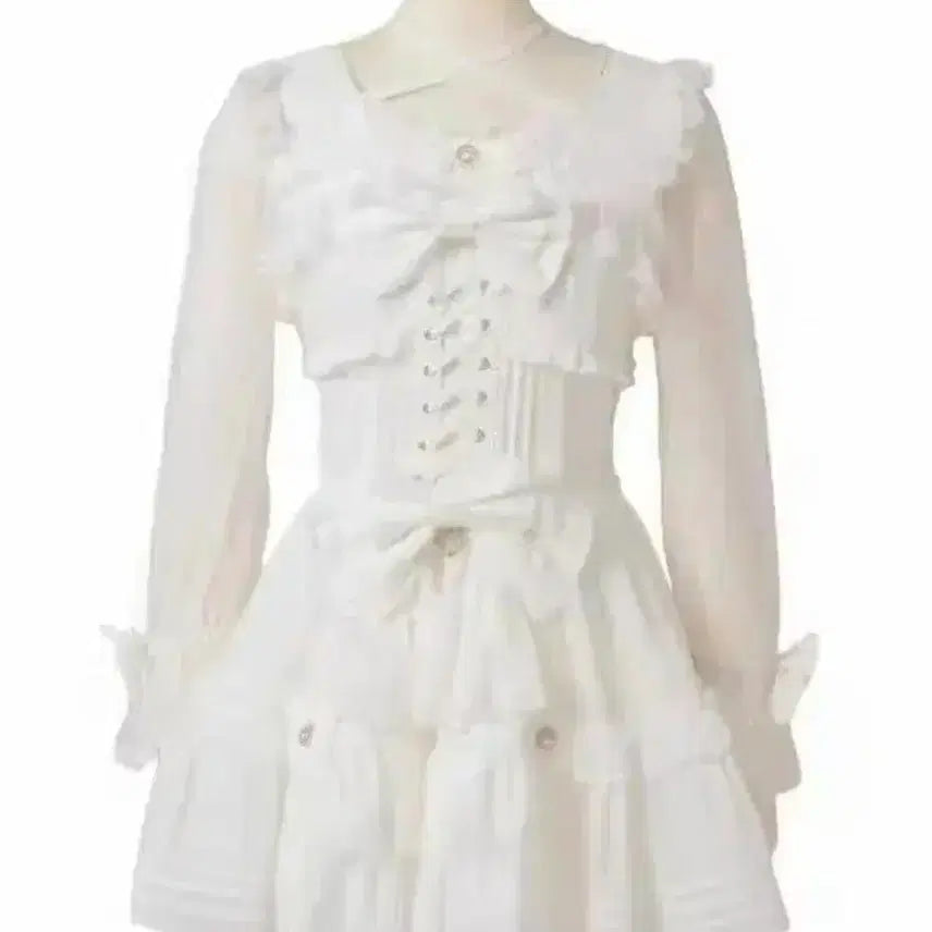[BUNJANG] Lizlisa Chiffon Tiered Blouse / 리즈리사 쉬폰 티어드 택없