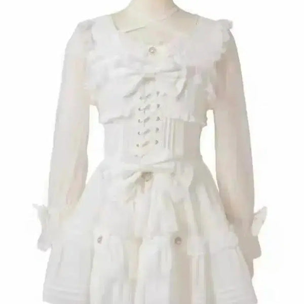 [BUNJANG] Lizlisa Chiffon Tiered Blouse / 리즈리사 쉬폰 티어드 택없
