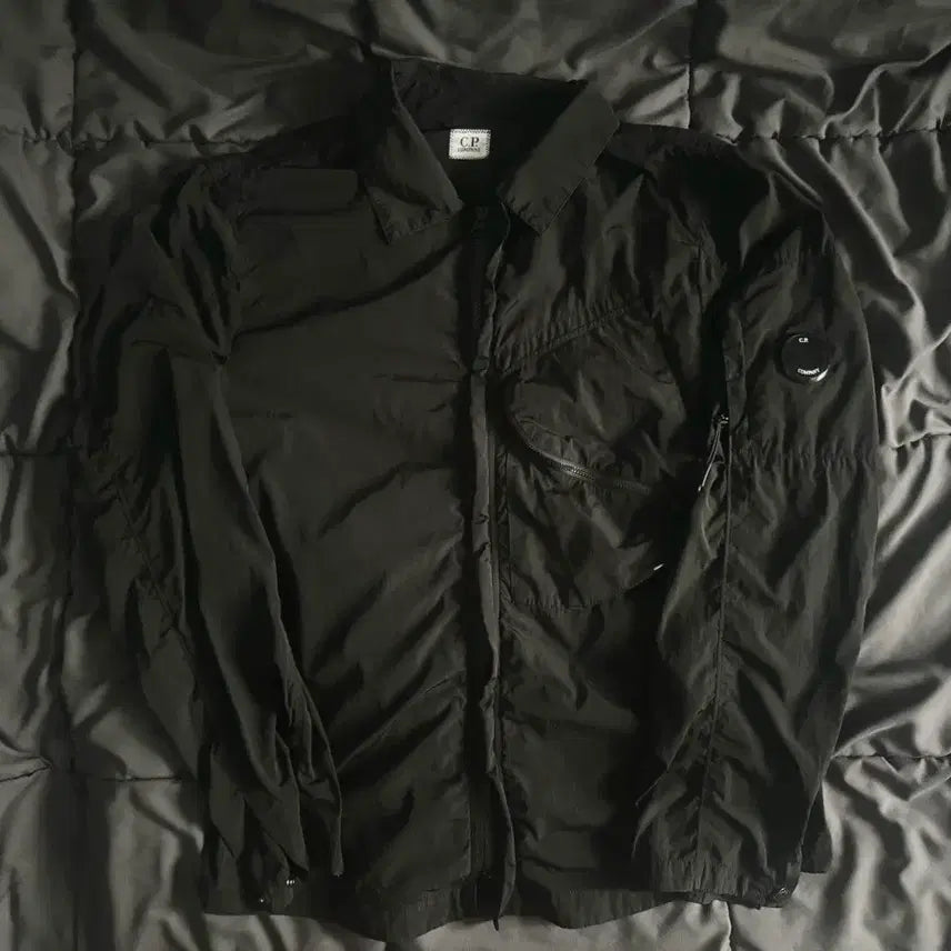 [BUNJANG] CP Company Nylon Shirt Windbreaker Jacket Black M / CP컴퍼니 나일론 셔츠 바람막이 자켓 블랙 M