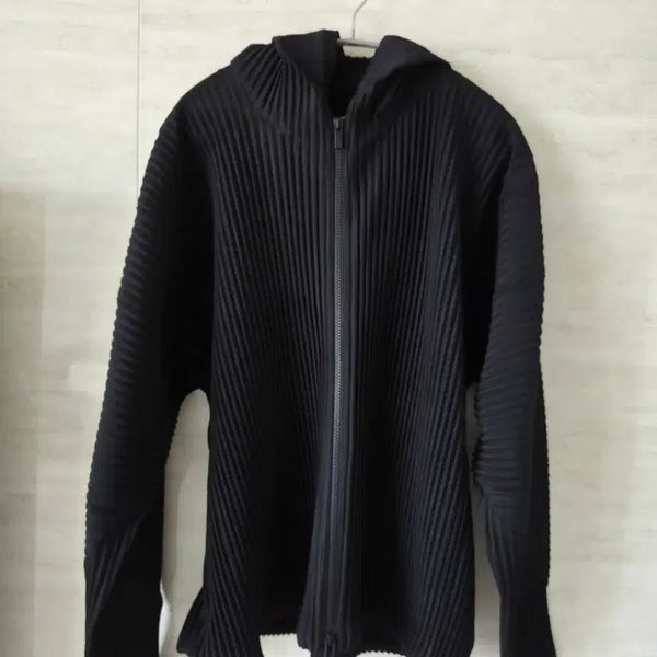 [BUNJANG] Homme Plissé Issey Miyake MC July Zip-Up Parka Black / 옴므 플리세 이세이 미야케 MC 줄라이 집업 파카 블랙
