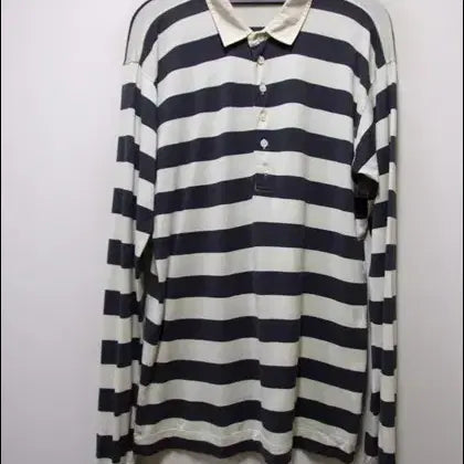 [BUNJANG] Paul Smith Striped Cotton-Rayon Polo Shirt / 폴스미스 줄무늬 면레이온 카라티 택L 실측확인요