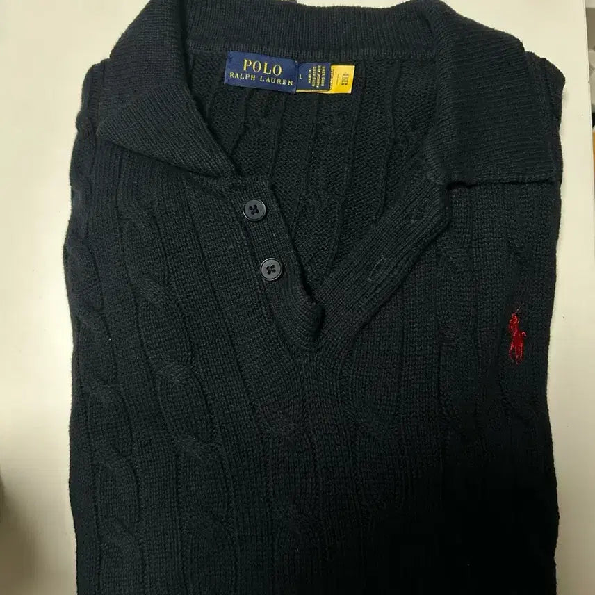 [BUNJANG] Polo Ralph Lauren Navy Short Sleeve Knit Polo Shirt L / 폴로 네이비 반팔 카라 니트