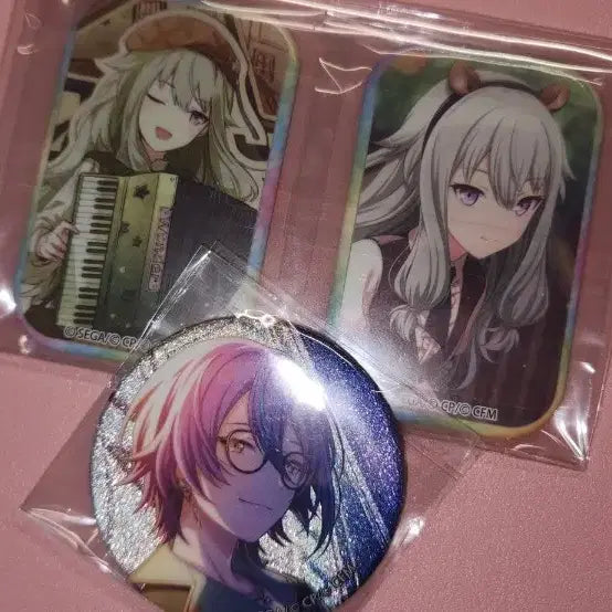 [BUNJANG] Project SEKAI Wonderlands x Showtime Kamishiro Rui & Kusanagi Nene Square Can Badge Set / 프로세카 프세카 원더쇼 카미시로 루이 쿠사나기 네네 스퀘어 사각 캔뱃지