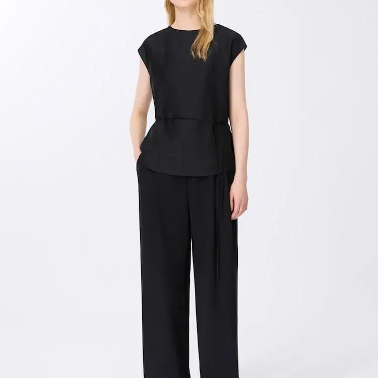 [BUNJANG] SHESMISS Beige Wide Leg Slacks / 2025  쉬즈미스베이지 와이드 슬랙스