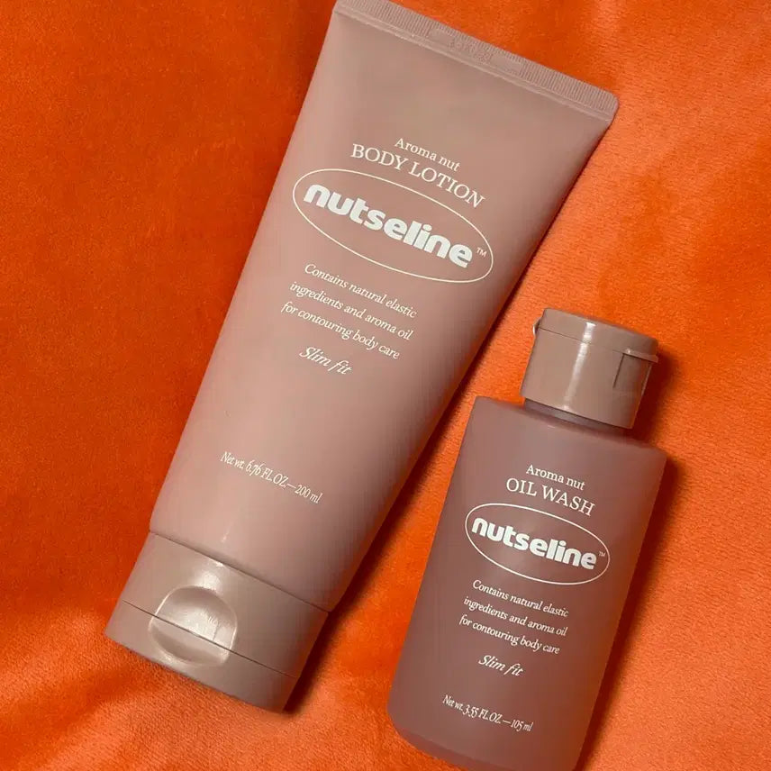 [BUNJANG] Nutshell Aroma Nuts Body Lotion 200ml + Body Oil 105ml Set / 넛세린 아로마넛 바디로션200ml+바디오일105ml 세트