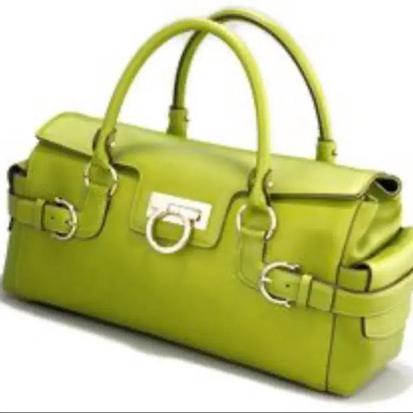 [BUNJANG] Salvatore Ferragamo Gancini Tote Bag Green / 페라가모 간치니 그린 토트백 정품