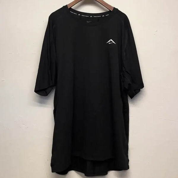 [BUNJANG] Nike Trail Running ADV Black Short Sleeve T-Shirt / 나이키 트레일 러닝 adv 블랙 반팔 티셔츠