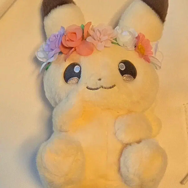 [BUNJANG] Pokemon 2018 Easter Wreath Pikachu Medium Plush / 포켓몬스터 2018 이스터 화관 피카츄 중형 인형