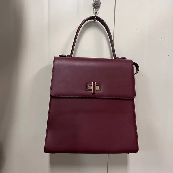 [BUNJANG] Vera Wang Wine Color Leather Tote Bag / 베라왕 와인색 가죽 토트백