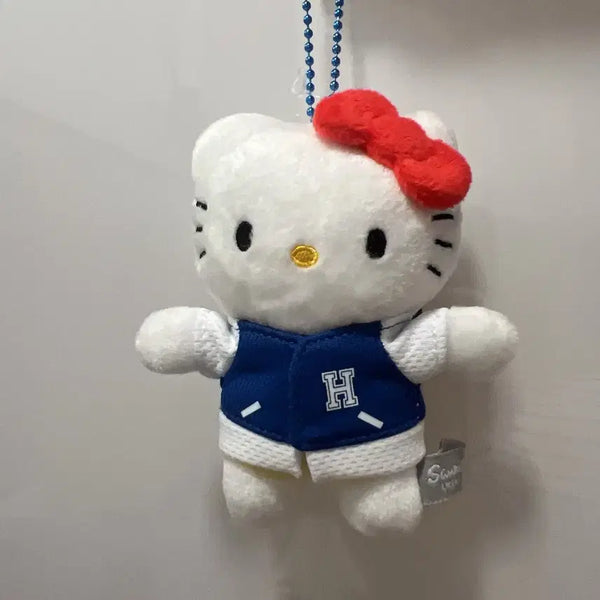 [BUNJANG] Sanrio Hello Kitty Campus Bomber Jacket Keychain 9cm / 정품 산리오 헬로키티 캠퍼스 과잠 키링 9cm