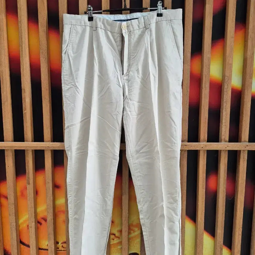 [BUNJANG] Hazzys Beige Cotton Pants 92/35 / 헤지스 베이지 면바지92/35
