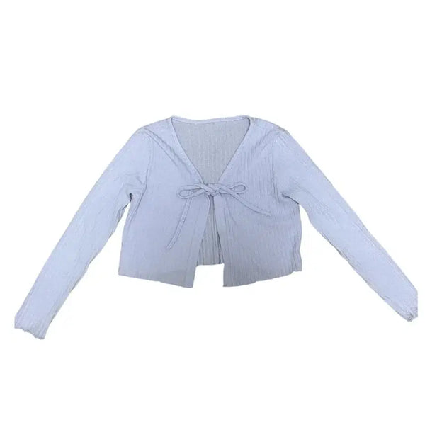 [BUNJANG] Sky Blue Bolero Cardigan Set / 하늘색 볼레로 가디건 나시