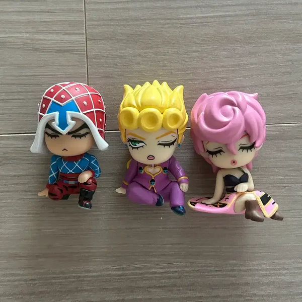[BUNJANG] JoJo's Bizarre Adventure Giorno, Mista, Trish Shoulder큥 Figure Bundle Set / 일괄)죠죠 어깨큥 피규어 가챠 죠르노 미스타 트리시 죠죠의기묘한모험