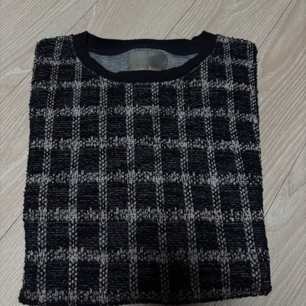 [BUNJANG] Volante Chad Malon Tweed Short Sleeve T-Shirt Size 2 / 볼란테 차드말론 트위드 반팔 2사이즈