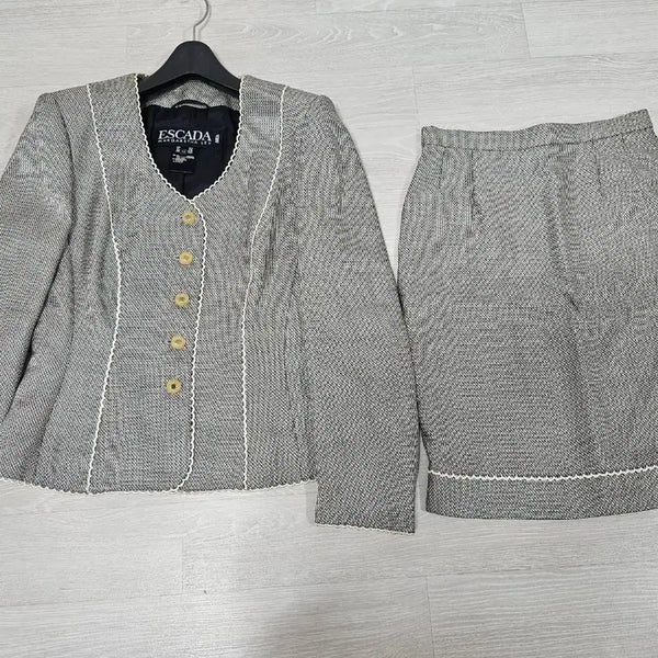 [BUNJANG] Escada Set Jacket and Skirt Set / 일본)에스까다 세트 자켓 스커트 66