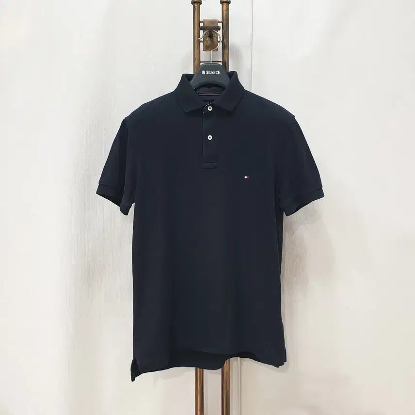 [BUNJANG] Tommy Hilfiger Cotton Pique Polo Short Sleeve T-Shirt (M) / (JJ30821)타미힐피거 코튼 PK 피케 카라넥 반팔 티셔츠 M