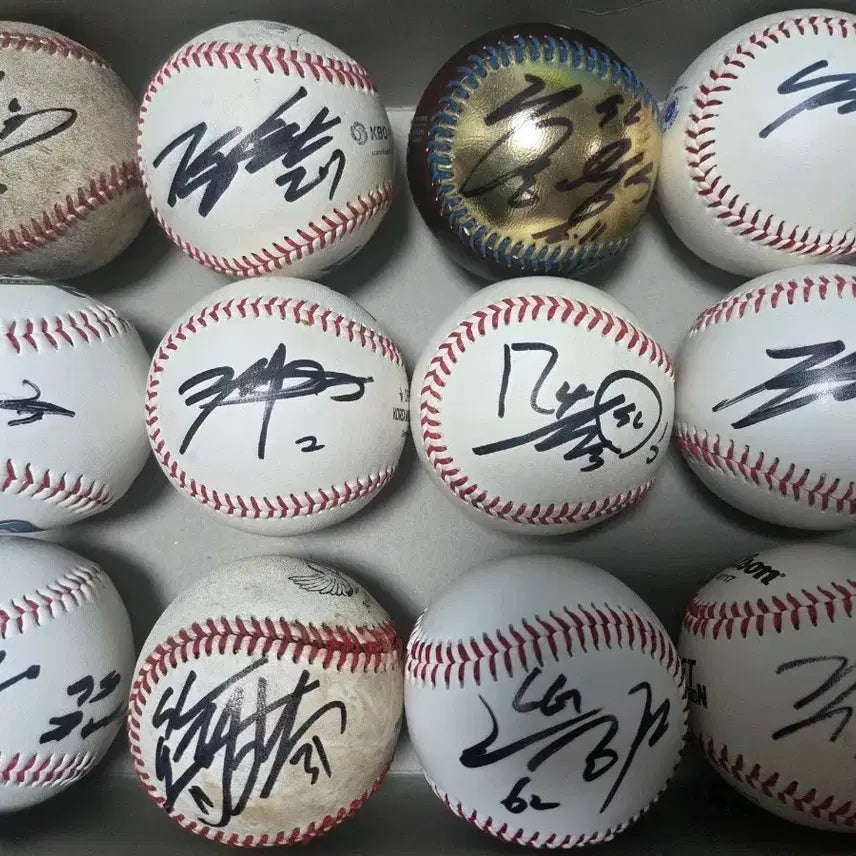 [BUNJANG] Assorted Signed Baseball Collection / 사인볼 정리3