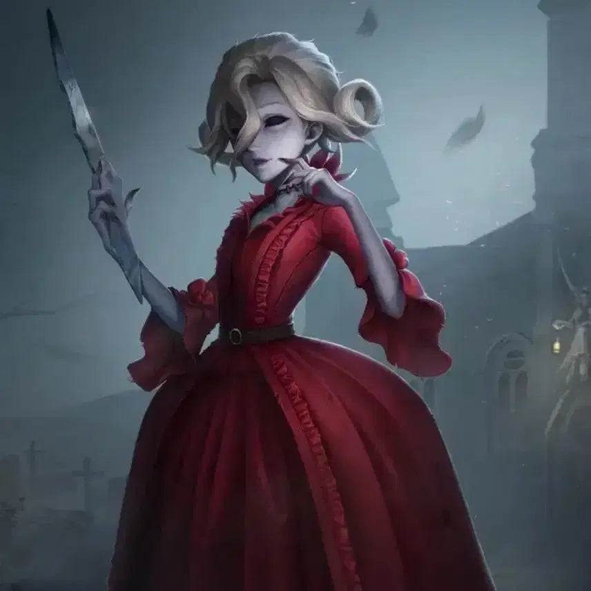 [BUNJANG] Identity V Blood Queen S Size Cosplay Set (Dress, Belt, Petticoat, Shoes, Wig, Weapon, Necklace) / 플세트,교환O ) 제5인격 블러드퀸 기본 s사이즈 코스프레 마리 제오인격