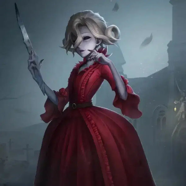 [BUNJANG] Identity V Blood Queen S Size Cosplay Set (Dress, Belt, Petticoat, Shoes, Wig, Weapon, Necklace) / 플세트,교환O ) 제5인격 블러드퀸 기본 s사이즈 코스프레 마리 제오인격
