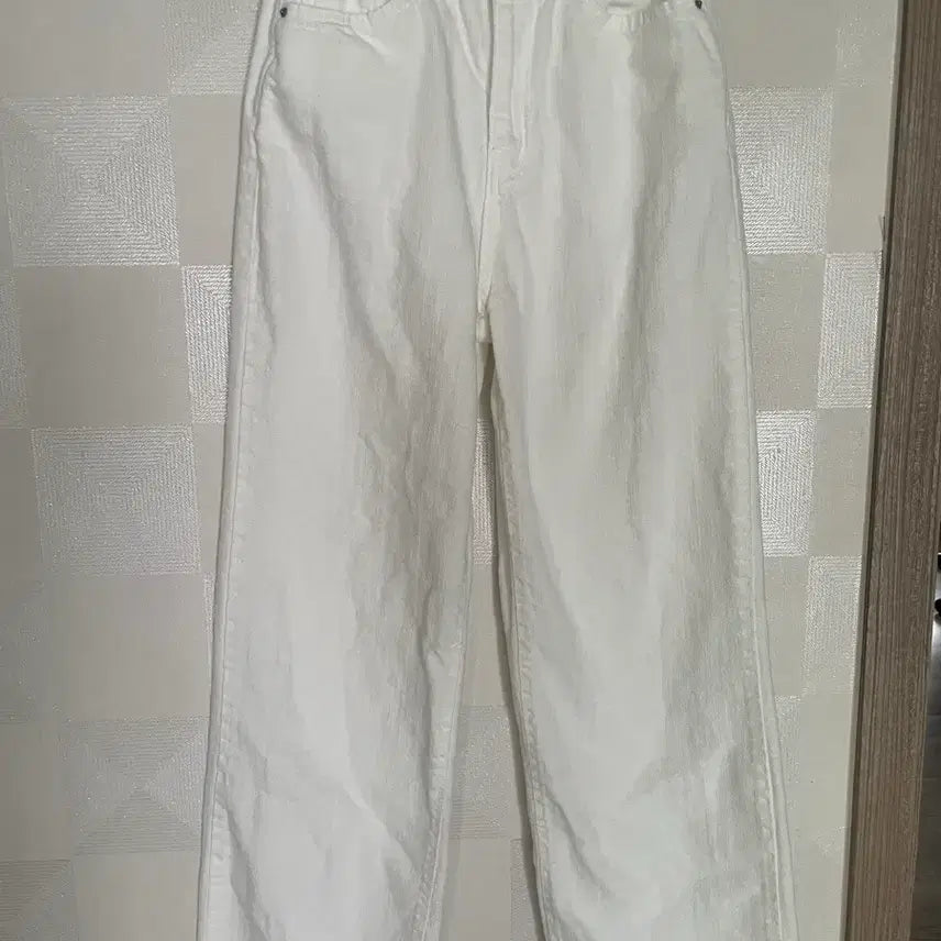 [BUNJANG] Fragment White Wide Denim Pants / 프렌치먼트 화이트 데님 팬츠 와이드