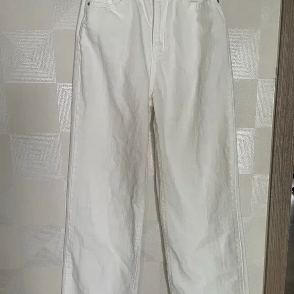 [BUNJANG] Fragment White Wide Denim Pants / 프렌치먼트 화이트 데님 팬츠 와이드