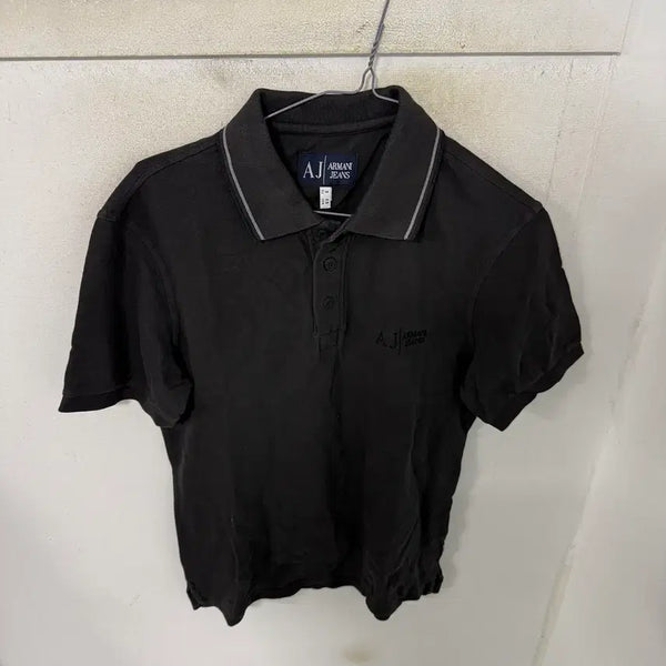 [BUNJANG] Giorgio Armani Jeans T-shirt Black / 새상품 아르마니 반팔 카라티