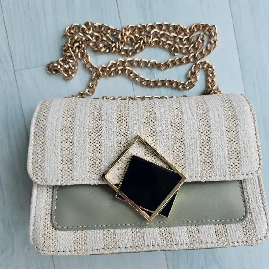 [BUNJANG] Gray Chain Shoulder Bag Women's Bag / (새상품)그레이 체인 숄더백 여성 가방