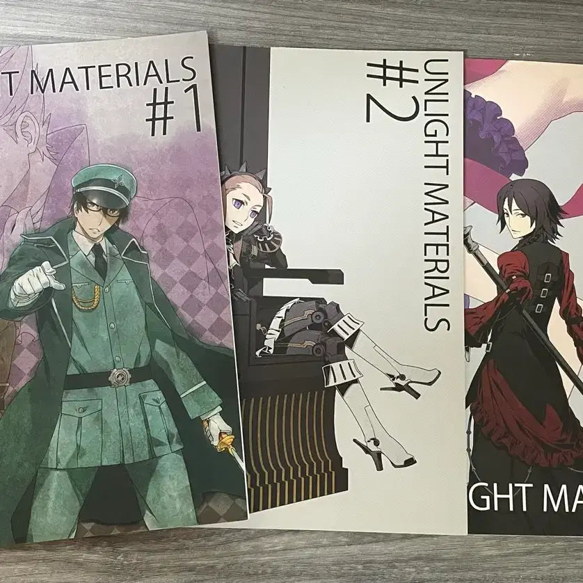 [BUNJANG] Unlight Materials Vol. 1-3 Art Book Set / 언라이트 머티리얼즈 1-3권 세트 아트북