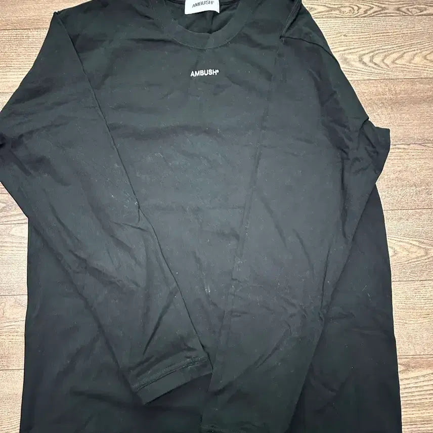 [BUNJANG] Ambush Long Sleeve T-Shirt Black Size 3 / 앰부쉬 긴팔티 블랙 AMBUSH 3사이즈 (100정도)