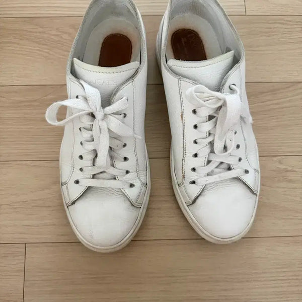 [BUNJANG] DOUCALs White Leather Sneakers / DOUCALs 화이트 레더 스니커즈