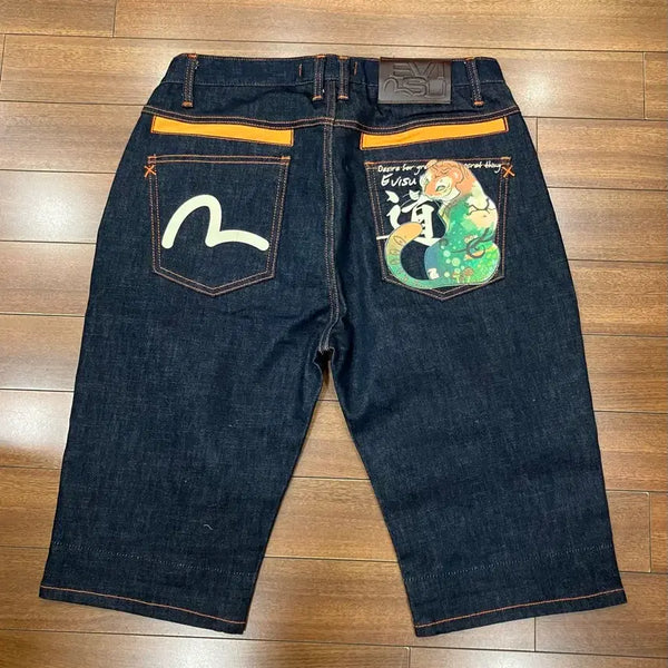 [BUNJANG] Evisu Bermuda Denim Pants / 에비수 데님팬츠 버뮤다 팬츠