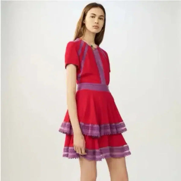 [BUNJANG] Maje Red Mini Dress / maje 마쥬 레드 원피스