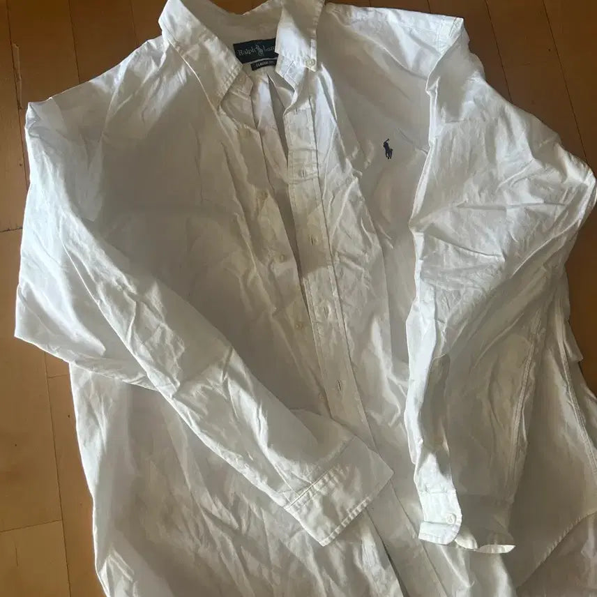 [BUNJANG] Polo Ralph Lauren White Basic Shirt / 폴로 셔츠