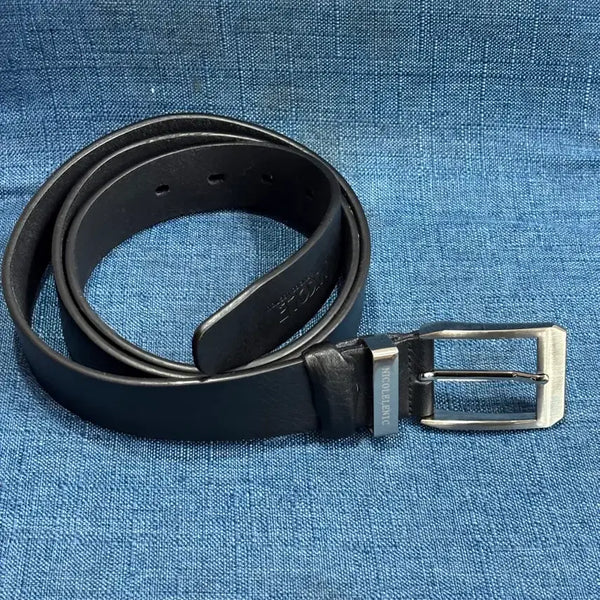 [BUNJANG] NICOLELENIC Black Leather Belt / [131cm] 니콜레니크(NICOLELENIC) 블랙 가죽 벨트 1.8