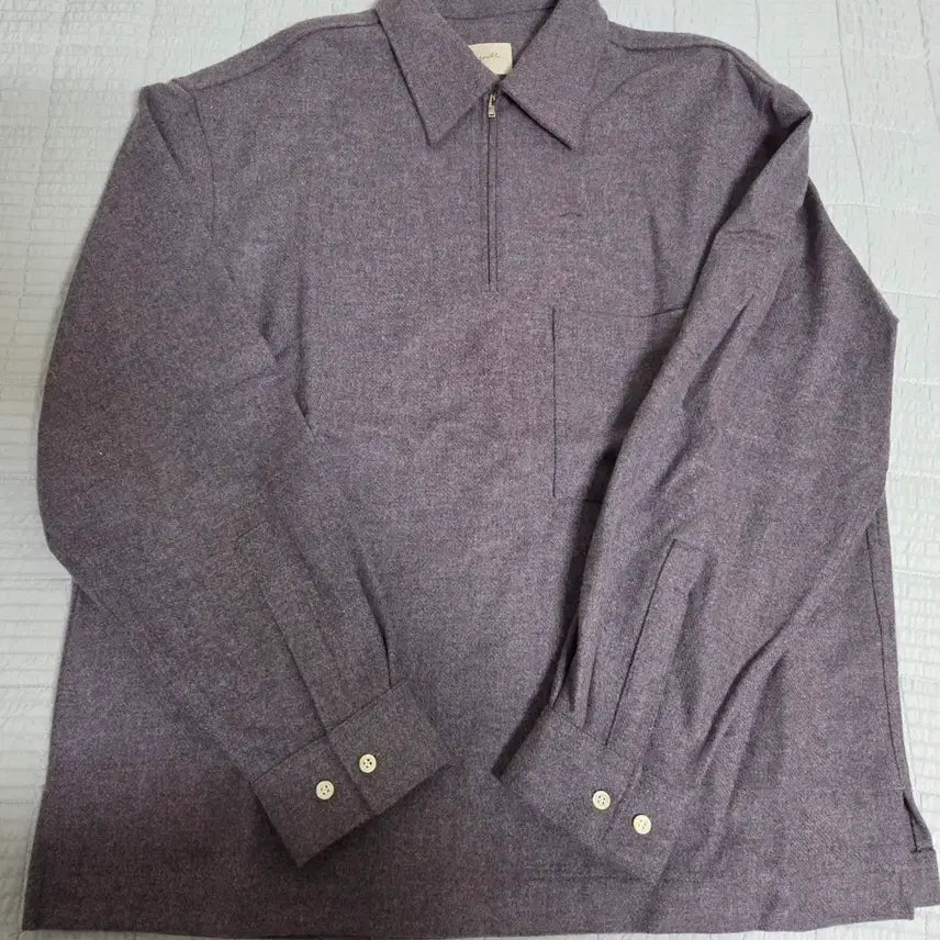 [BUNJANG] Yous Knit Half Zip M Lavender Sample / 유스 카라 니트 반집업 라벤더 M 사이즈 샘플